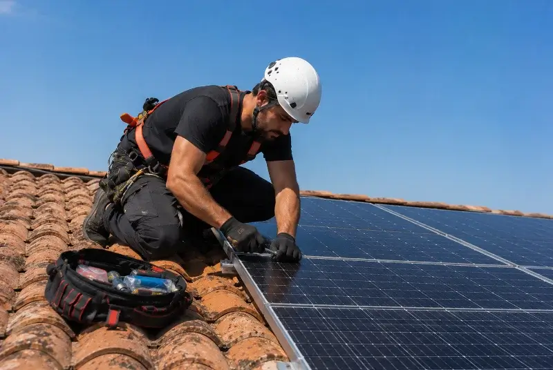 Maintenance et monitoring de panneaux solaires à Xaintray