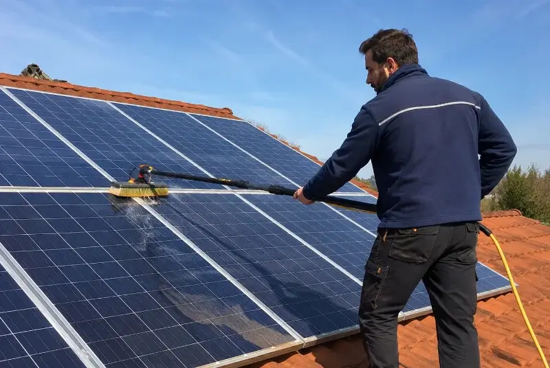 Nettoyage et entretien de panneaux solaires à Xaintray